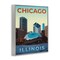 Stupell Industries Chicago Bean Landmark Framed Giclee Design by Victoria Barnes